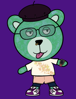 Best Polygon NFT Collection on Opensea - Jolly Teddy Party #9026