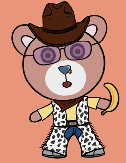Best Polygon NFT Collection on Opensea - Jolly Teddy Party #9027