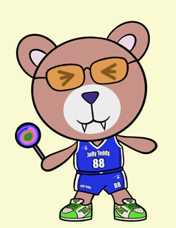 Best Polygon NFT Collection on Opensea - Jolly Teddy Party #9033