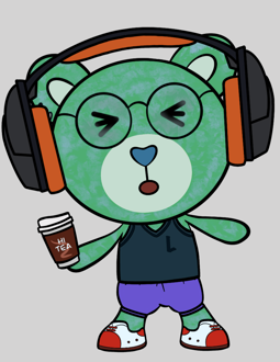 Best Polygon NFT Collection on Opensea - Jolly Teddy Party #9034