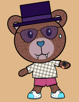 Best Polygon NFT Collection on Opensea - Jolly Teddy Party #9040