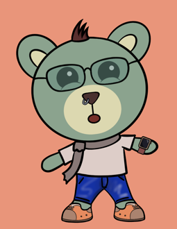 Best Polygon NFT Collection on Opensea - Jolly Teddy Party #9043