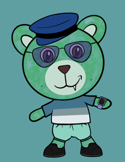 Best Polygon NFT Collection on Opensea - Jolly Teddy Party #9048