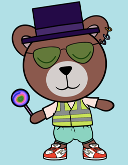 Best Polygon NFT Collection on Opensea - Jolly Teddy Party #9060