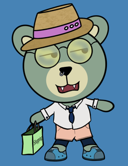 Best Polygon NFT Collection on Opensea - Jolly Teddy Party #9063