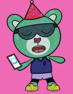 Best Polygon NFT Collection on Opensea - Jolly Teddy Party #907