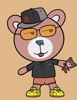 Best Polygon NFT Collection on Opensea - Jolly Teddy Party #9072