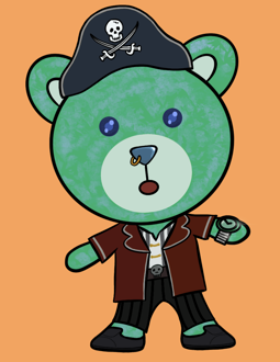 Best Polygon NFT Collection on Opensea - Jolly Teddy Party #9078