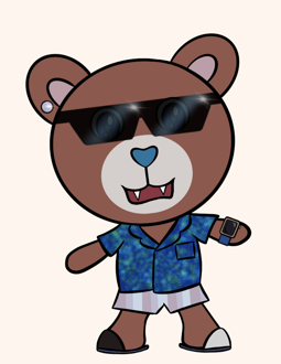 Best Polygon NFT Collection on Opensea - Jolly Teddy Party #9083