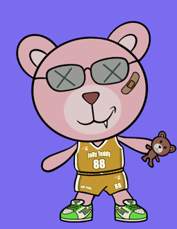 Best Polygon NFT Collection on Opensea - Jolly Teddy Party #9090