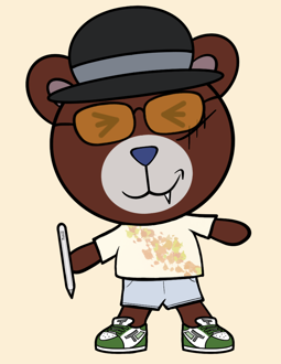 Best Polygon NFT Collection on Opensea - Jolly Teddy Party #9092