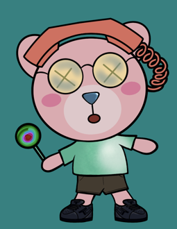 Best Polygon NFT Collection on Opensea - Jolly Teddy Party #9100