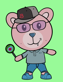 Best Polygon NFT Collection on Opensea - Jolly Teddy Party #9154