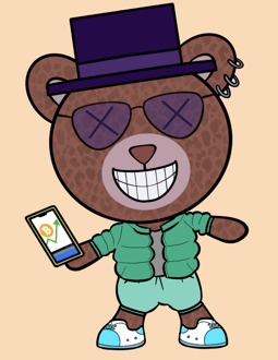 Best Polygon NFT Collection on Opensea - Jolly Teddy Party #9172