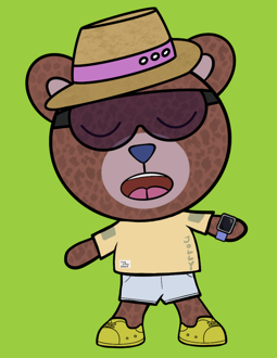 Best Polygon NFT Collection on Opensea - Jolly Teddy Party #9200