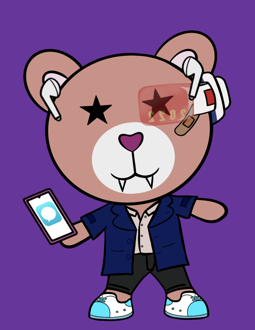 Best Polygon NFT Collection on Opensea - Jolly Teddy Party #921