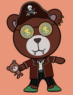 Best Polygon NFT Collection on Opensea - Jolly Teddy Party #922