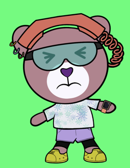 Best Polygon NFT Collection on Opensea - Jolly Teddy Party #9221