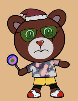 Best Polygon NFT Collection on Opensea - Jolly Teddy Party #9222