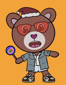 Best Polygon NFT Collection on Opensea - Jolly Teddy Party #9224