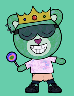 Best Polygon NFT Collection on Opensea - Jolly Teddy Party #9229