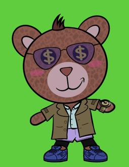 Best Polygon NFT Collection on Opensea - Jolly Teddy Party #9253