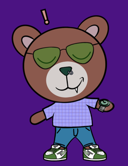 Best Polygon NFT Collection on Opensea - Jolly Teddy Party #9255