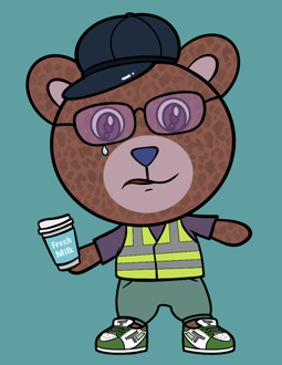 Best Polygon NFT Collection on Opensea - Jolly Teddy Party #9259