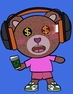 Best Polygon NFT Collection on Opensea - Jolly Teddy Party #9265
