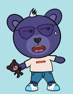 Best Polygon NFT Collection on Opensea - Jolly Teddy Party #9266