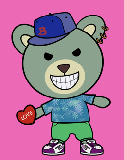Best Polygon NFT Collection on Opensea - Jolly Teddy Party #9300