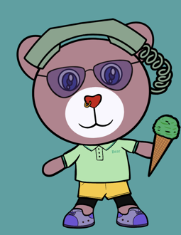 Best Polygon NFT Collection on Opensea - Jolly Teddy Party #9314