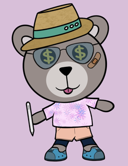 Best Polygon NFT Collection on Opensea - Jolly Teddy Party #9342