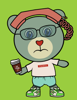 Best Polygon NFT Collection on Opensea - Jolly Teddy Party #9349