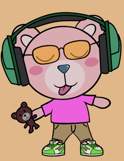 Best Polygon NFT Collection on Opensea - Jolly Teddy Party #9362