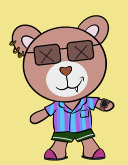 Best Polygon NFT Collection on Opensea - Jolly Teddy Party #9364