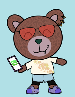Best Polygon NFT Collection on Opensea - Jolly Teddy Party #9366