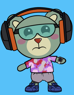 Best Polygon NFT Collection on Opensea - Jolly Teddy Party #9367