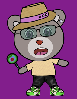 Best Polygon NFT Collection on Opensea - Jolly Teddy Party #9379