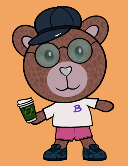 Best Polygon NFT Collection on Opensea - Jolly Teddy Party #9383
