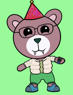 Best Polygon NFT Collection on Opensea - Jolly Teddy Party #9387