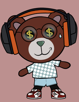 Best Polygon NFT Collection on Opensea - Jolly Teddy Party #9388