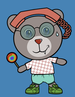 Best Polygon NFT Collection on Opensea - Jolly Teddy Party #9389