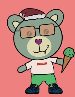Best Polygon NFT Collection on Opensea - Jolly Teddy Party #9411