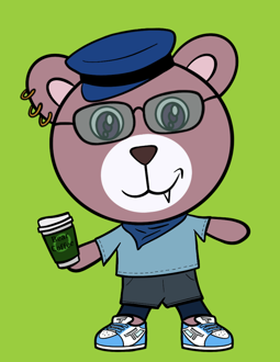 Best Polygon NFT Collection on Opensea - Jolly Teddy Party #9444