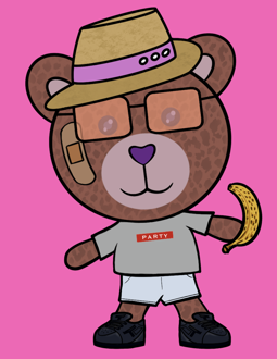 Best Polygon NFT Collection on Opensea - Jolly Teddy Party #9464