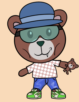 Best Polygon NFT Collection on Opensea - Jolly Teddy Party #9471