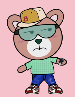 Best Polygon NFT Collection on Opensea - Jolly Teddy Party #9480