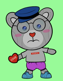 Best Polygon NFT Collection on Opensea - Jolly Teddy Party #9482