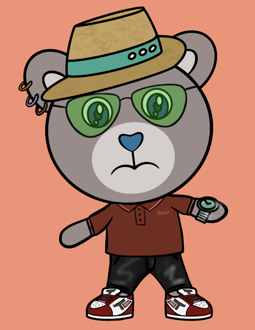 Best Polygon NFT Collection on Opensea - Jolly Teddy Party #9493